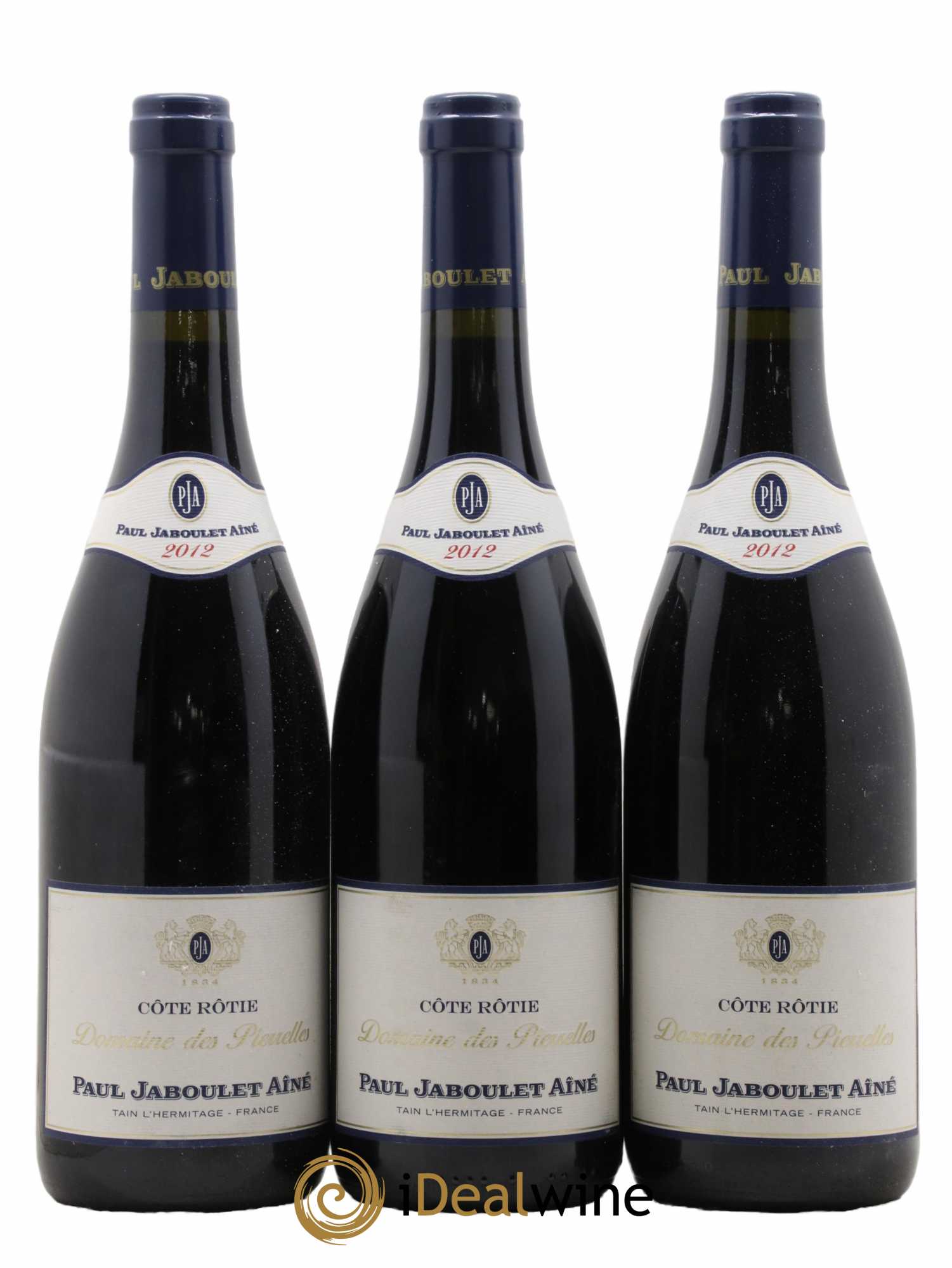 Côte-Rôtie Domaine des Pierrelles Paul Jaboulet Ainé  2012 - Lot de 6 Bouteilles