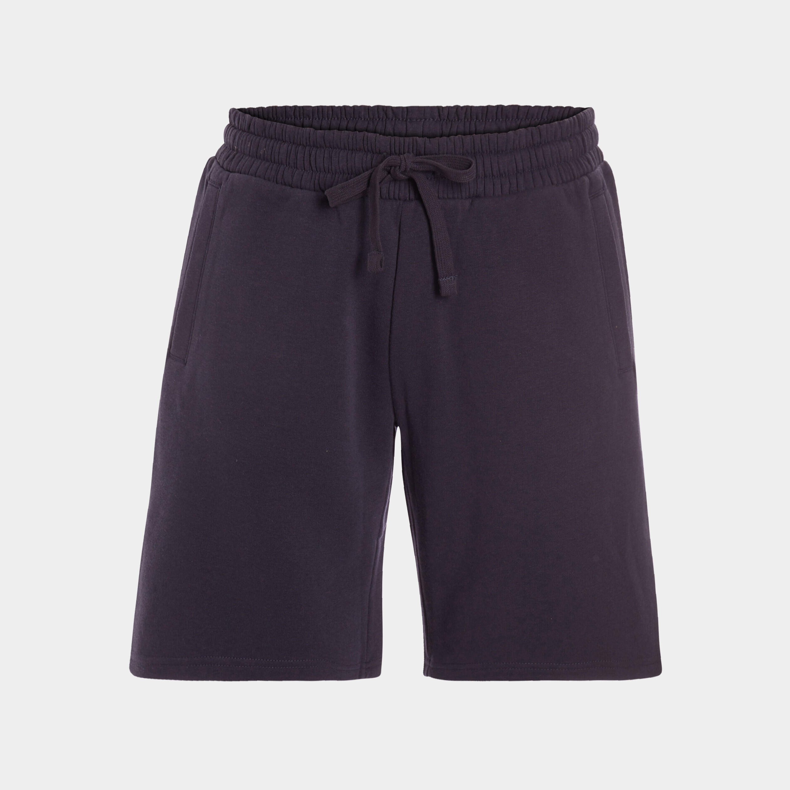 Short molletonné droit bleu marine homme | La Halle