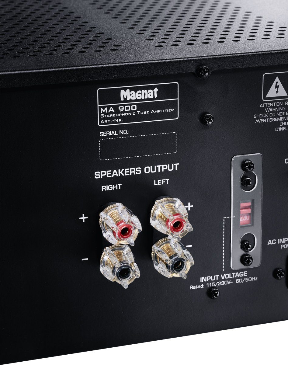 Magnat MA 900, schwarz Stereo Hybrid-Verstärker Vollverstärker