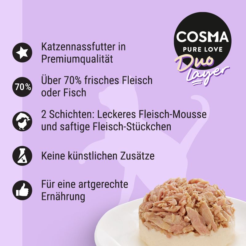 Sparpaket Cosma DUO Layer 24 x 70 g zu TOP-Preisen