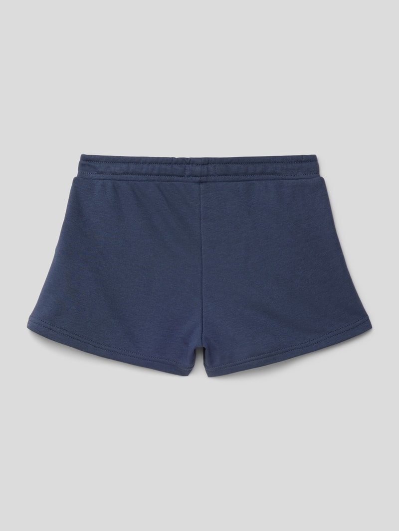 Sweatshorts mit Label-Detail Modell 'HAPPINESS FOREVER' in marineblau