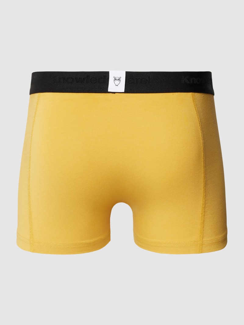 Trunks mit elastischem Label-Bund im 3er-Pack in orange