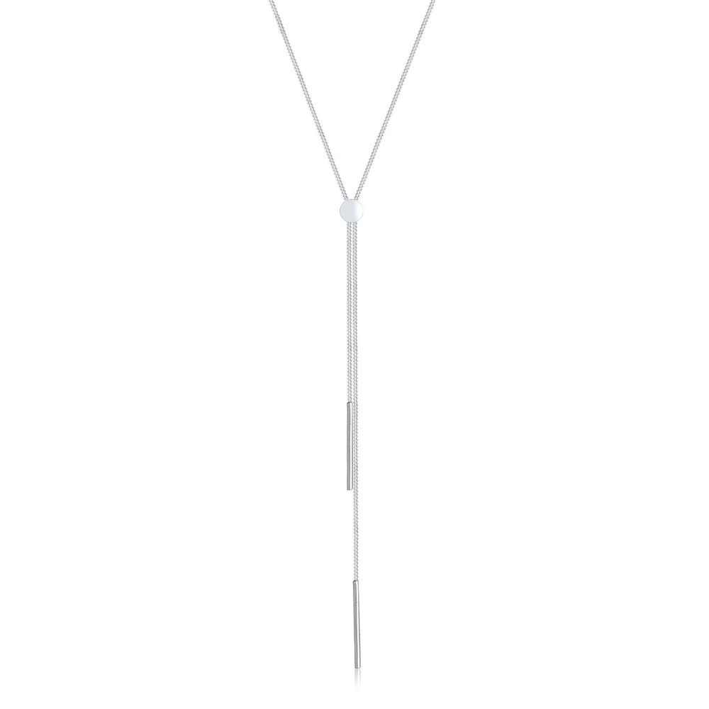 Elli Elli Collier Femmes Chaîne en Y Géo Bâton Basique Tendance Blogueur en Argent Ste collier