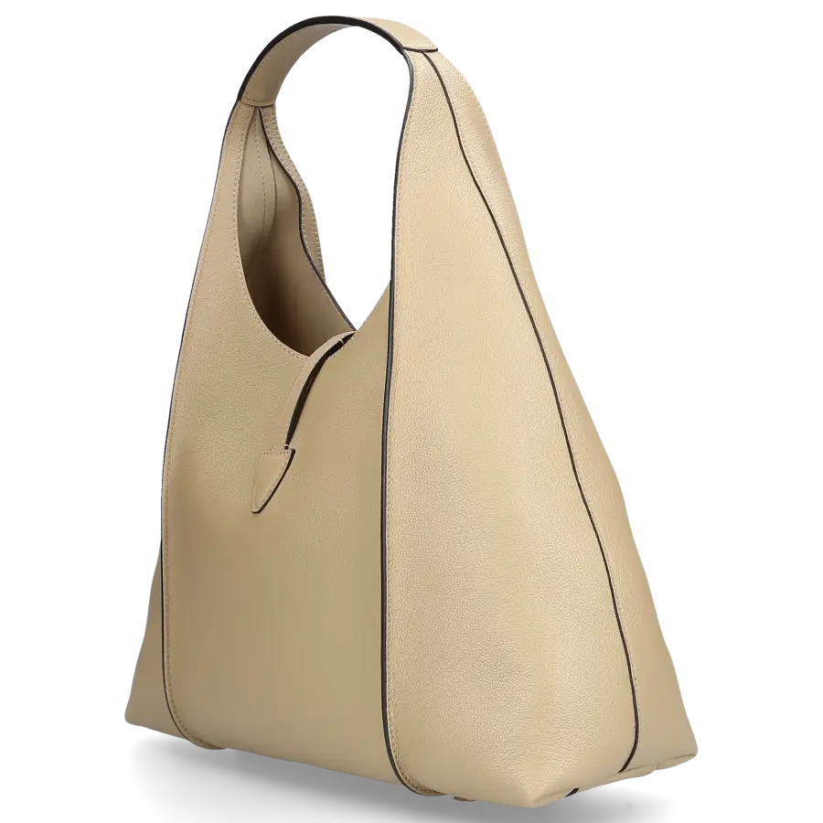 Tod's - Handtasche T TIMELESS HOBO Kalbsleder - beige