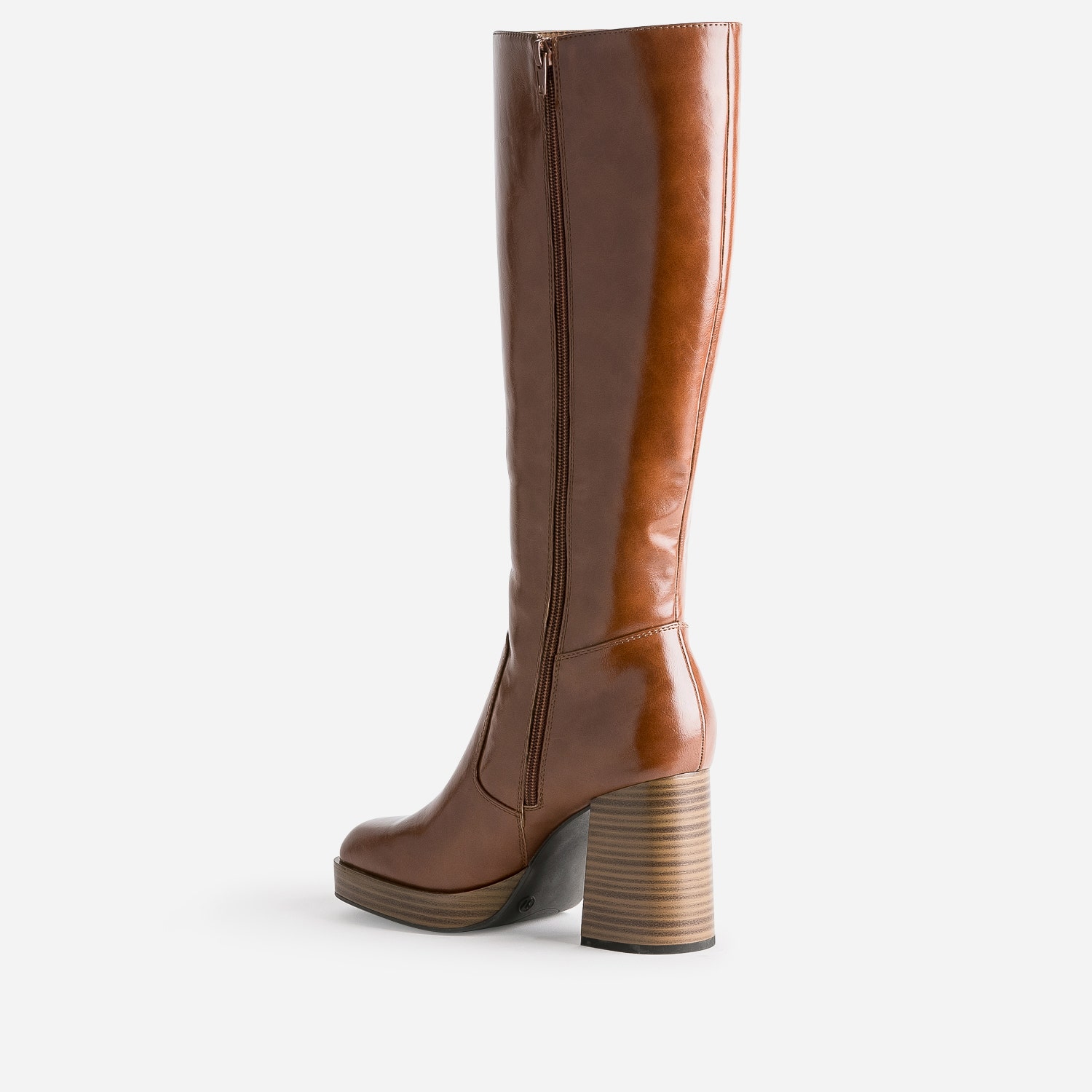 Botte cognac éco-conçue à plateforme