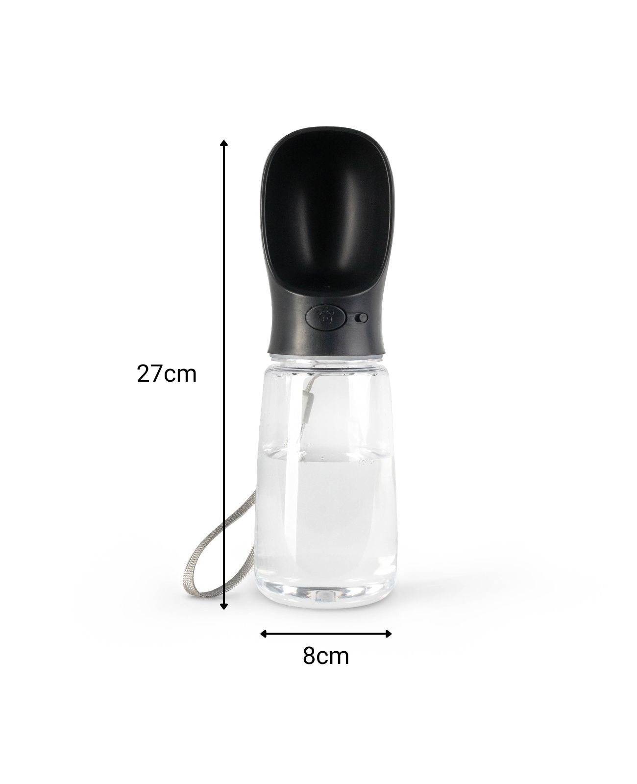 Lionto Reisenäpfe Lionto Hundetrinkflasche für Unterwegs schwarz 500 ml