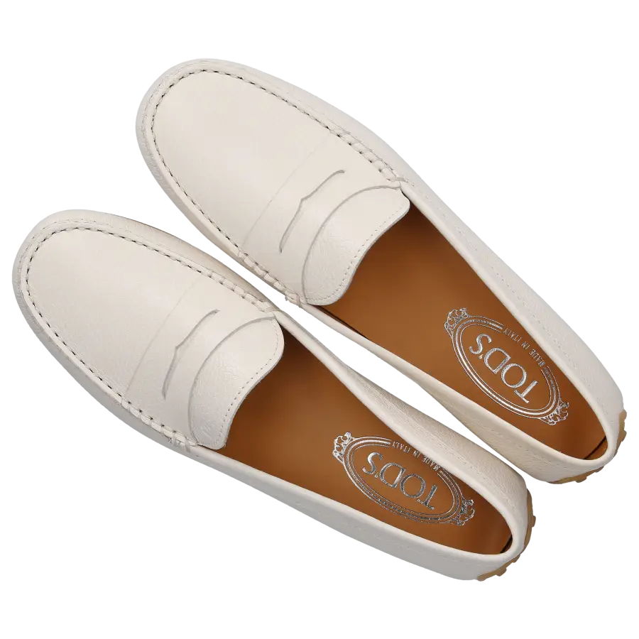 Tod's - Mokassins CITY GOMMINO Kalbsleder - weiß