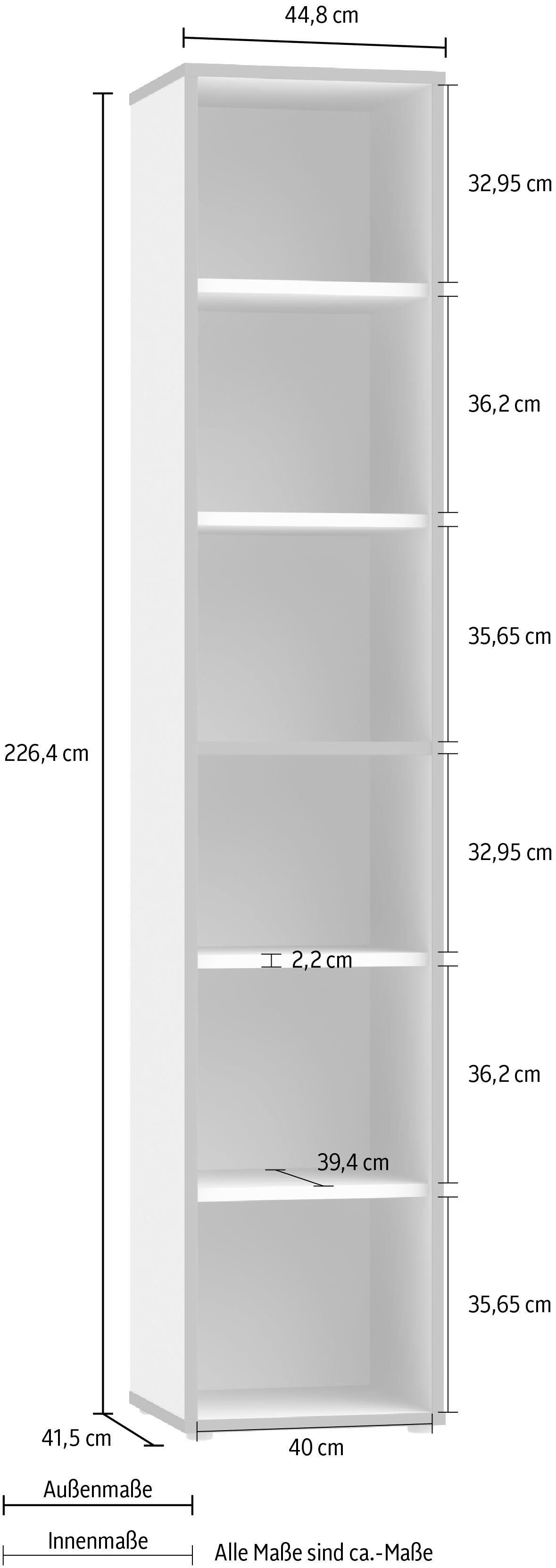 FORTE Aktenregal Keflav, Breite 44,8 cm