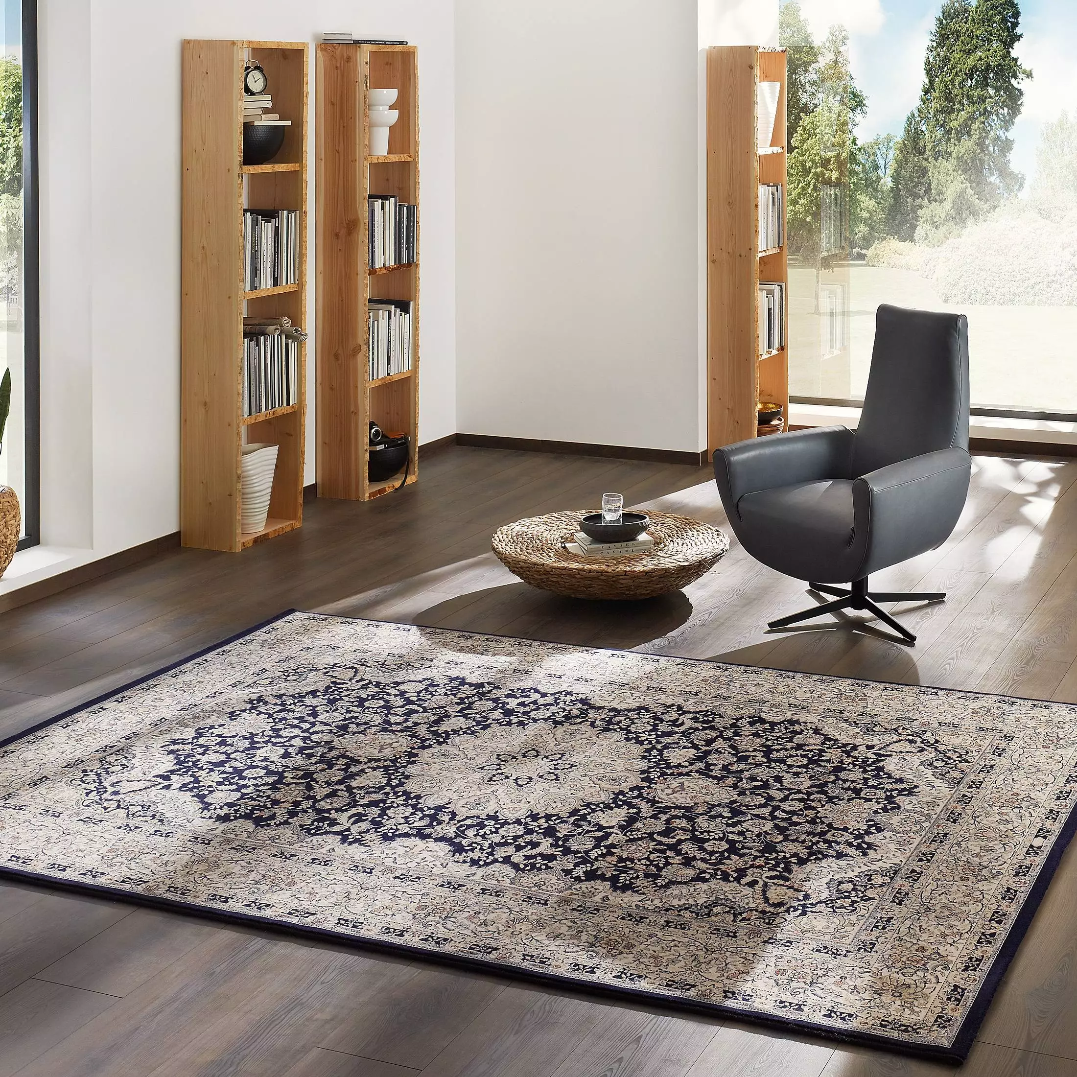Opal Deluxe Orient-Teppich, Creme
