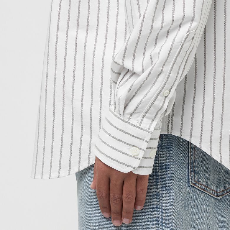 Norse Projects Algot Relaxed Organic Oxford Monogram Shirt spruce green