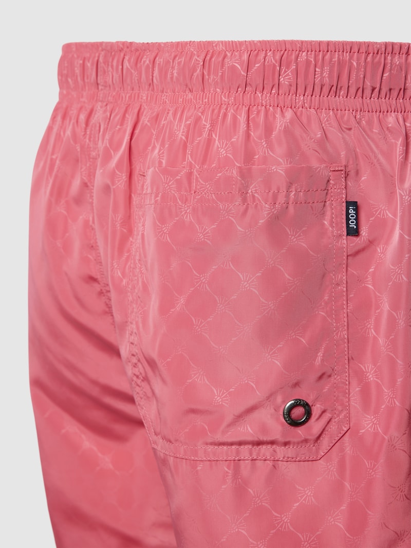 Badehose mit elastischem Bund in pink