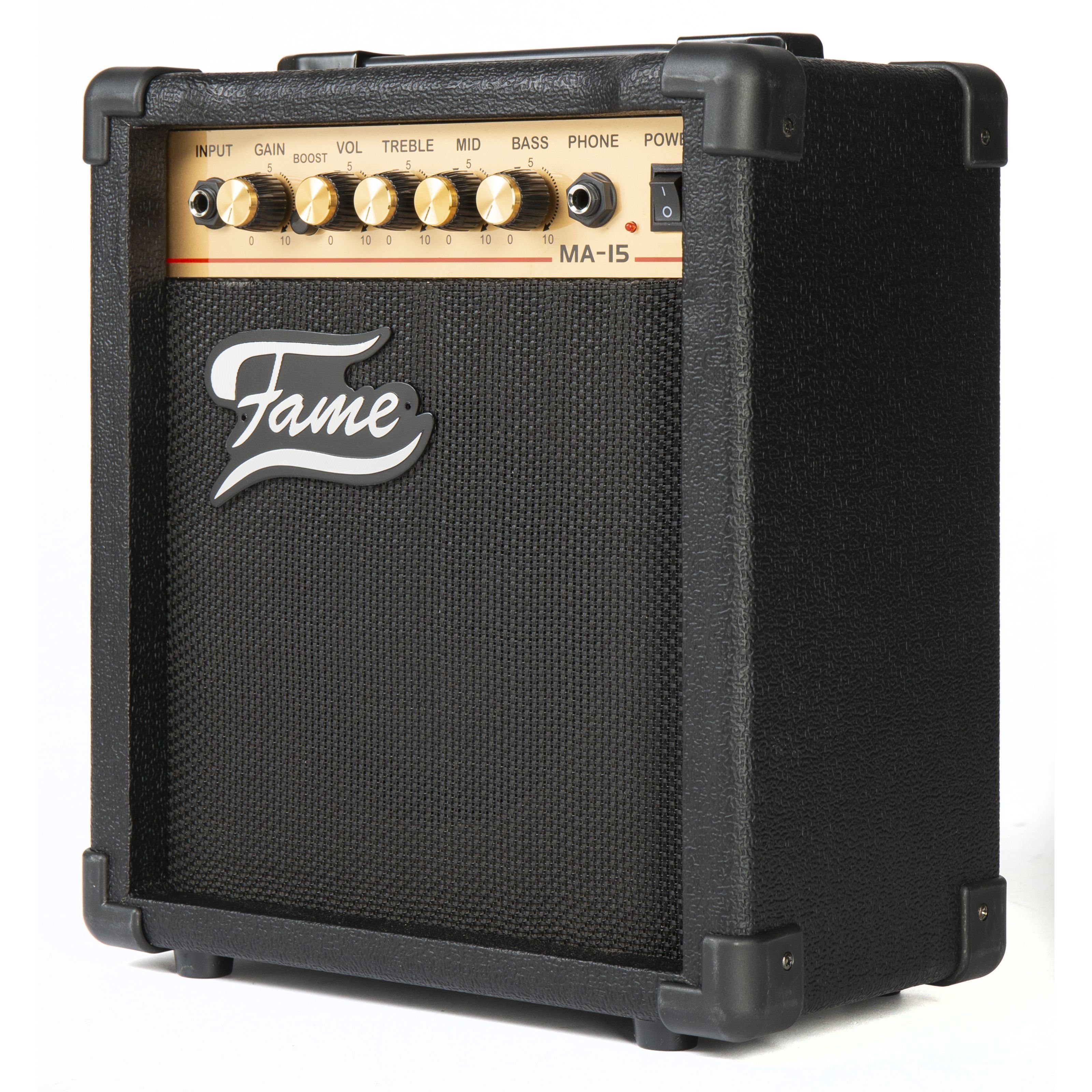 FAME Verstärker (MA-15 Combo Gitarrenverstärker mit 15 Watt Leistung und 3-Band Equali)