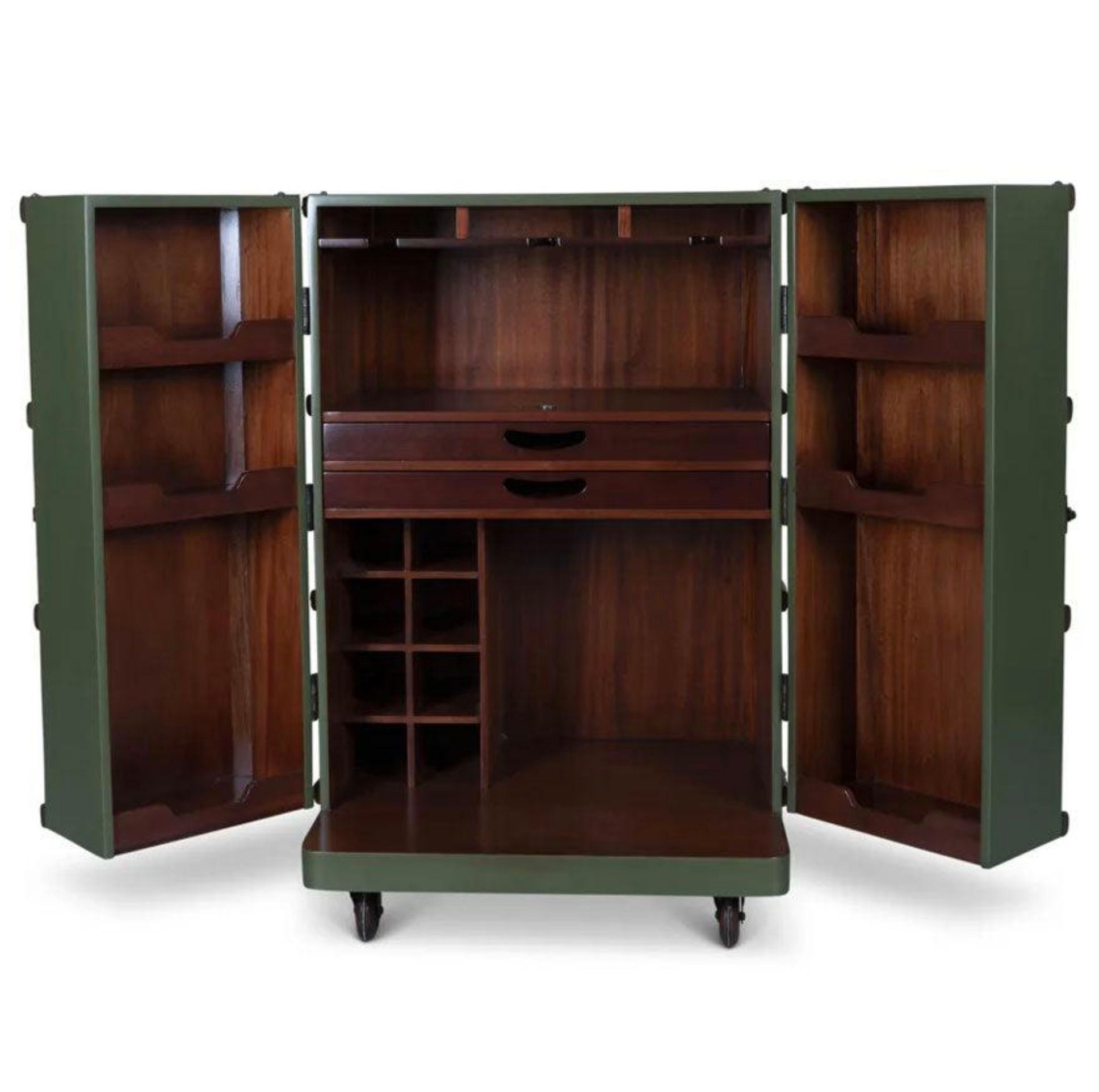 AUTHENTIC MODELS Barschrank Polo Club Bar, Field Green