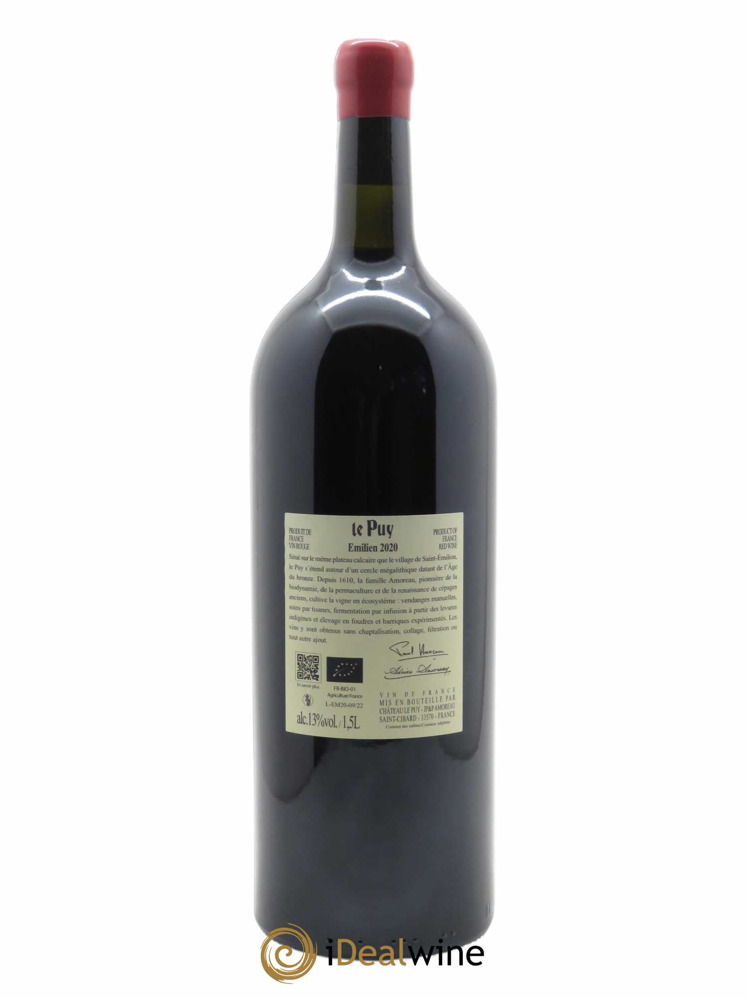 Le Puy - Cuvée Emilien  2020 - Lot de 1 Magnum