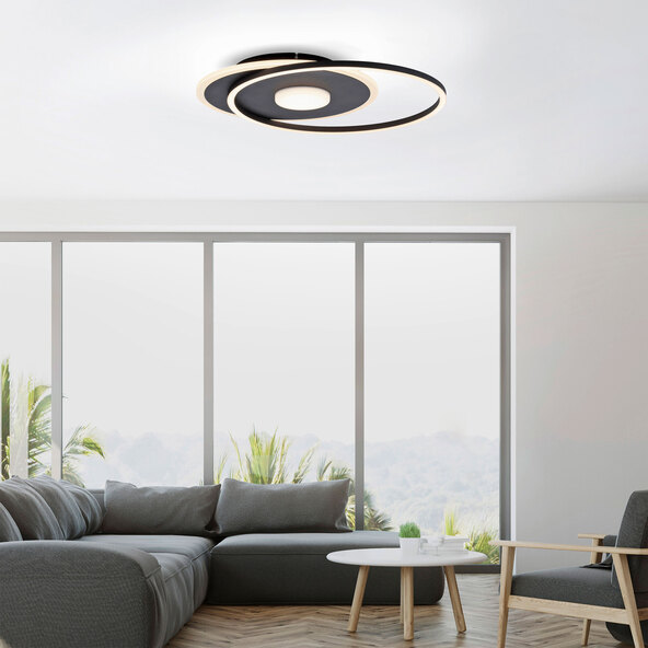 LED-Deckenleuchte Domino, rund, 45 x 39,5 cm