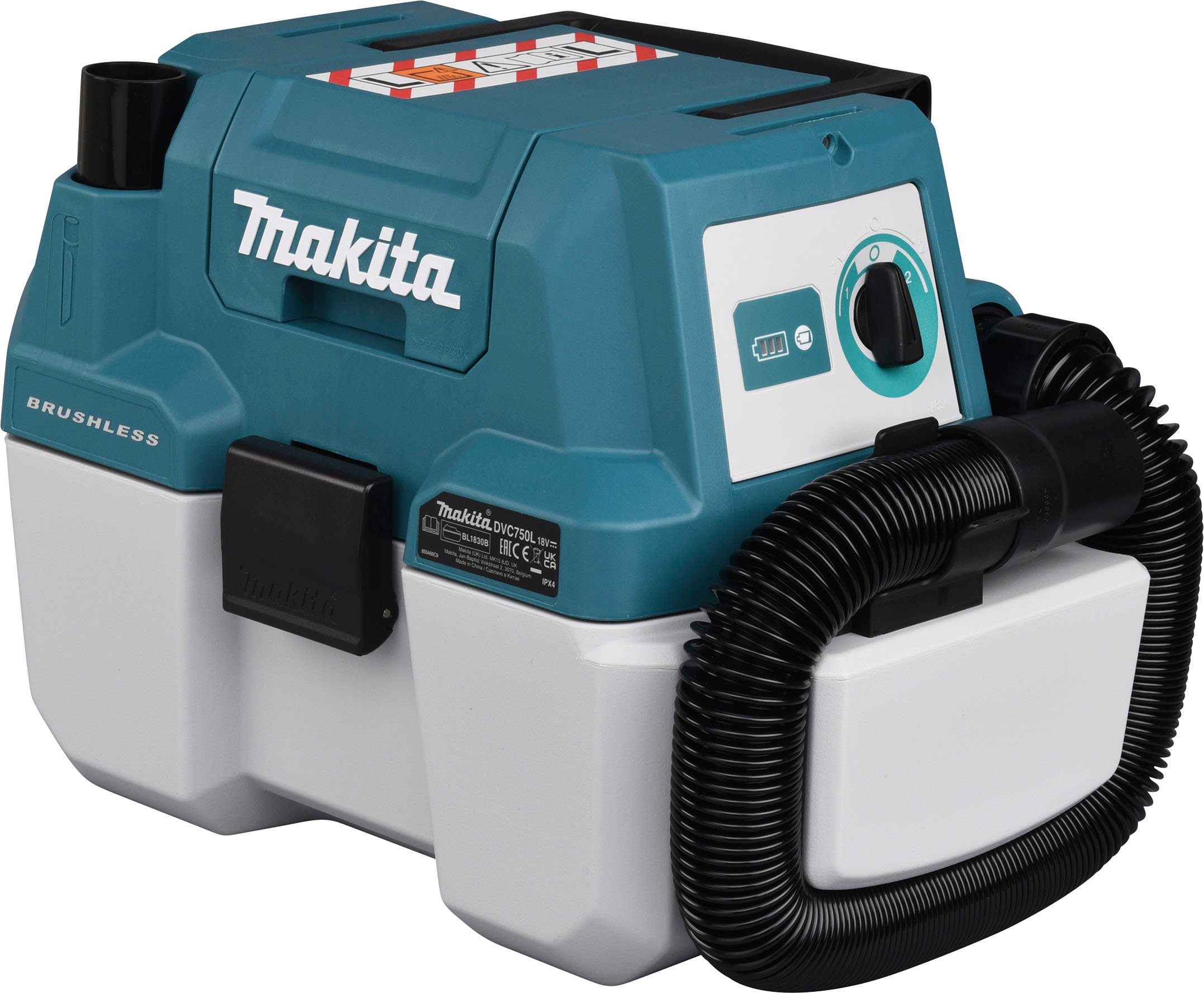 Makita Nass-Trocken-Akkusauger DVC750LZX3, ohne Akku und Ladegerät