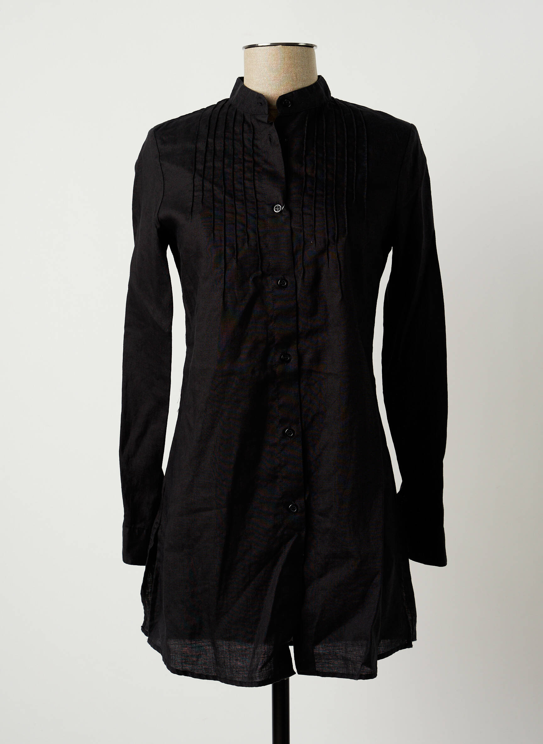 Benetton Tuniquemanchelongue Femme couleur noir
