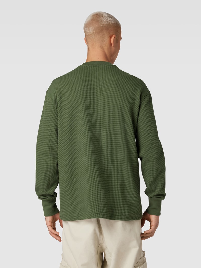 Pullover mit Turtleneck in olivgrün