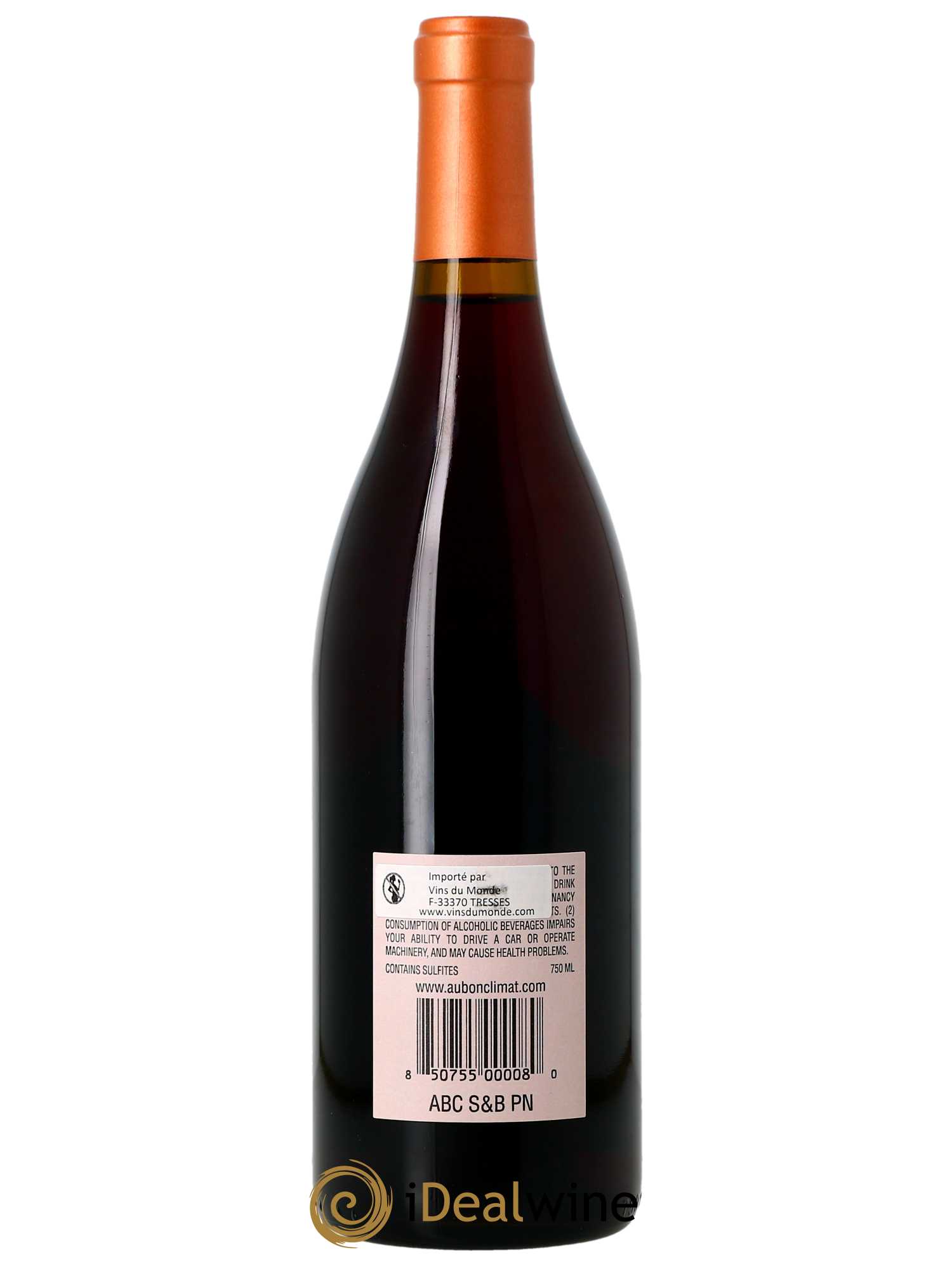 Santa Ynez Valley Pinot Noir Sanford & Benedict Vineyard Au Bon Climat  2019 - Lot de 1 Bouteille