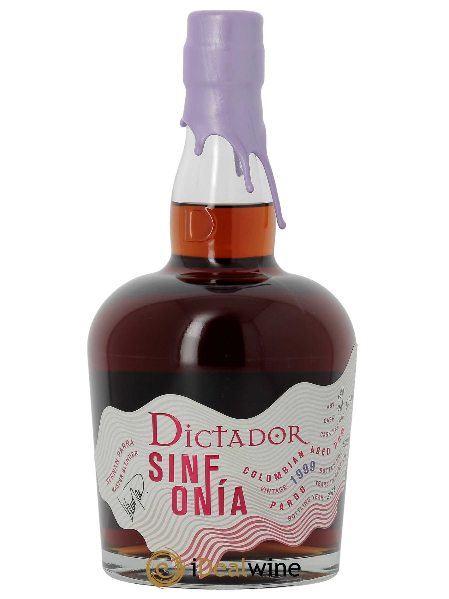 Rhum Dictador Sinfonia Pardo (70cl) 1999 - Lot de 1 Bouteille