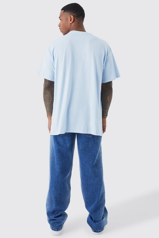 Oversize T-Shirt mit Homme Print