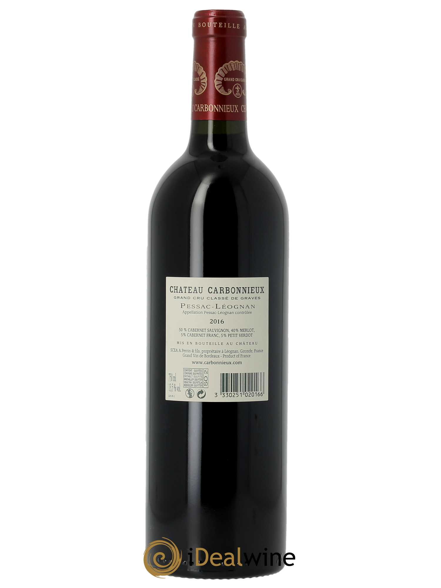 Château Carbonnieux Cru Classé de Graves (CBO à partir de 6 BTS) 2016 - Lot de 1 Bouteille