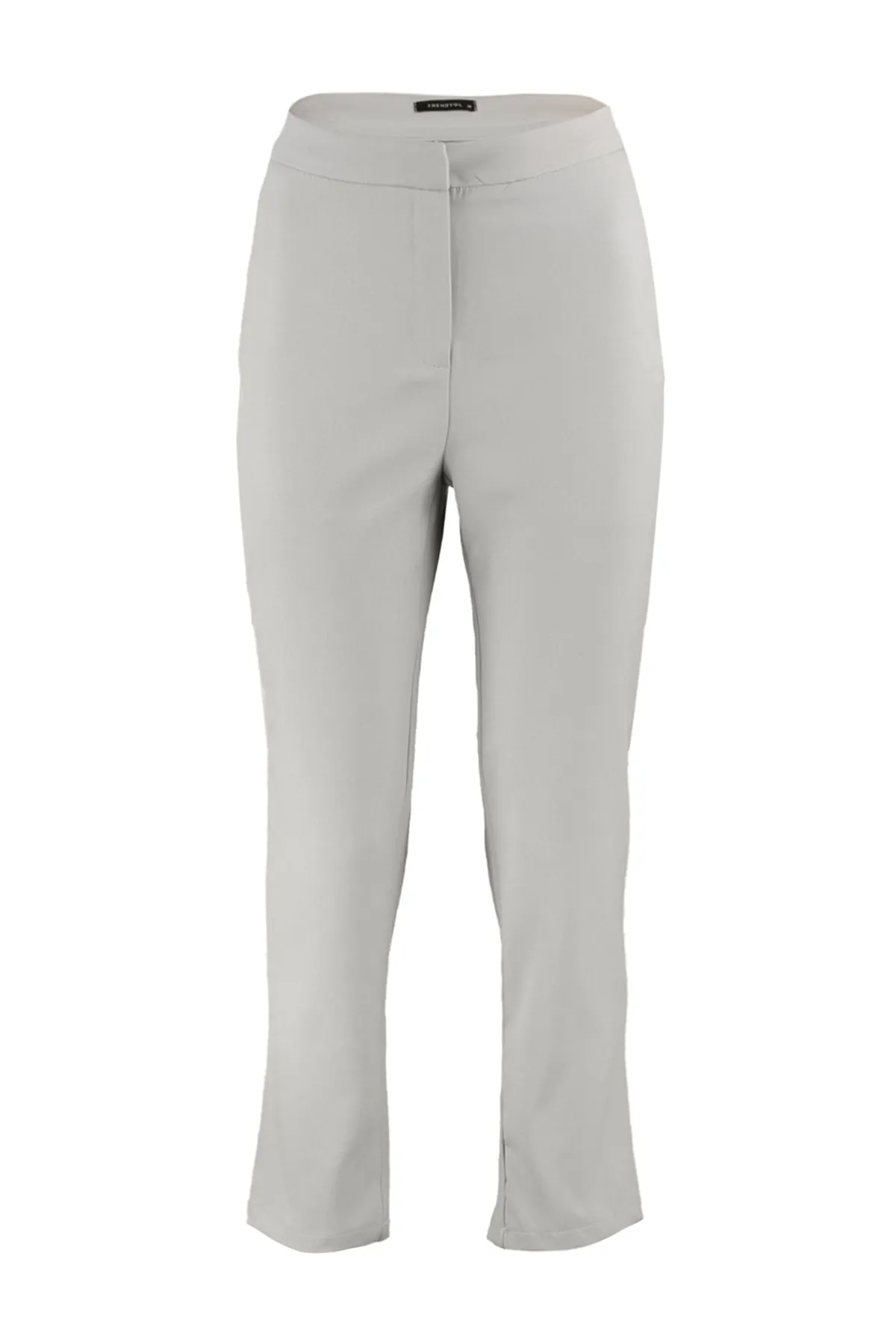 Trendyol Collection  Graue gewebte Zigarettenhose TWOSS20PL0075
