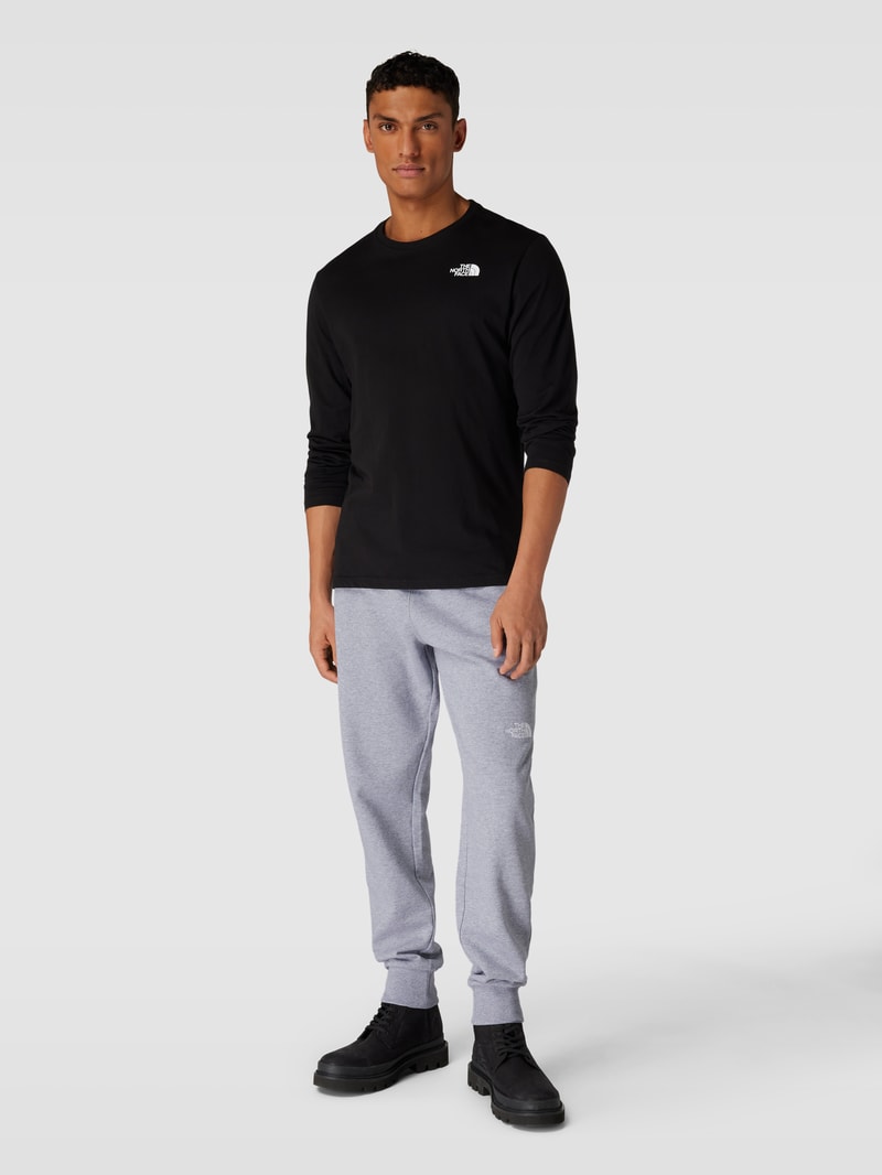 Sweatpants mit Label-Detail in hellgrau