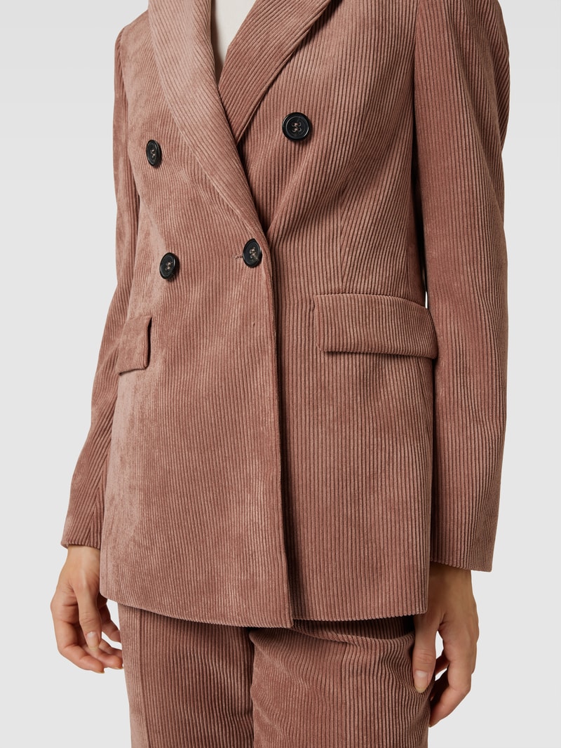 Blazer aus Cord in altrosa