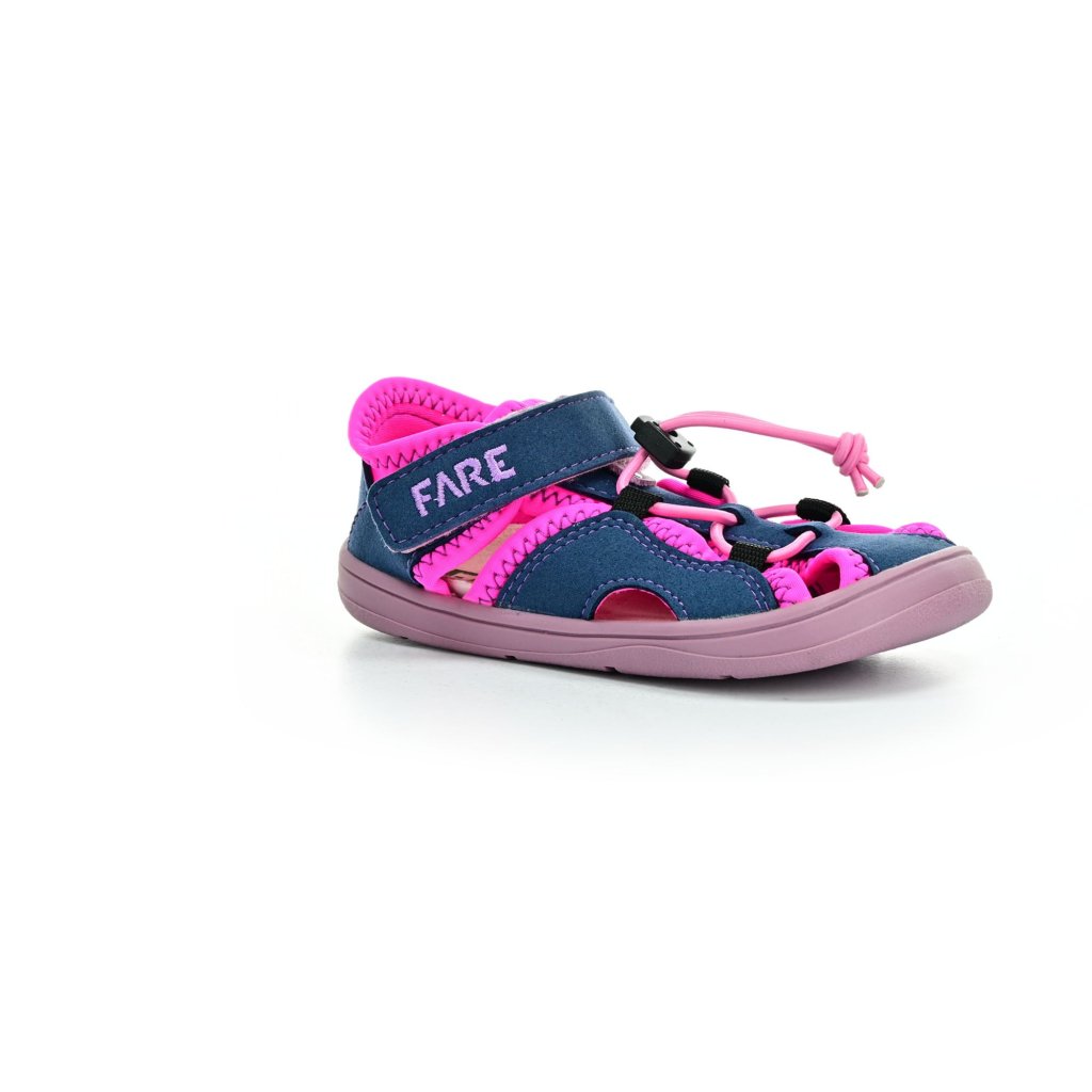 Fare WIDE 7061451 blau-rosa Barfußsandalen