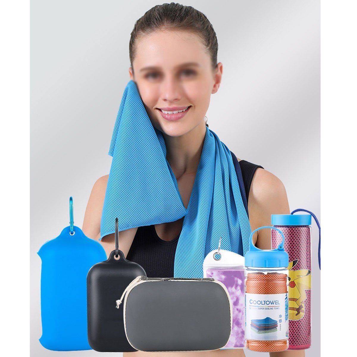 Yunnker Sporthandtuch Premium Ice-Silk Kühlhandtuch für Sport und Fitness, 30*90cm