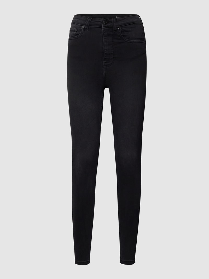 Skinny Fit Jeans mit Stretch-Anteil in schwarz