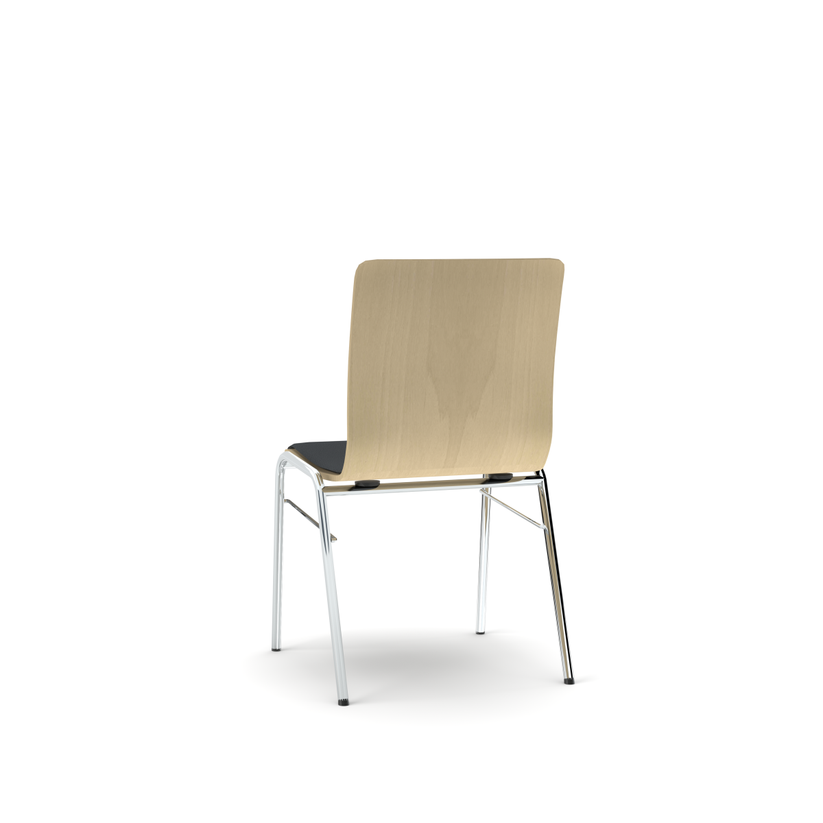Objektstuhl Wing Schale Beech
