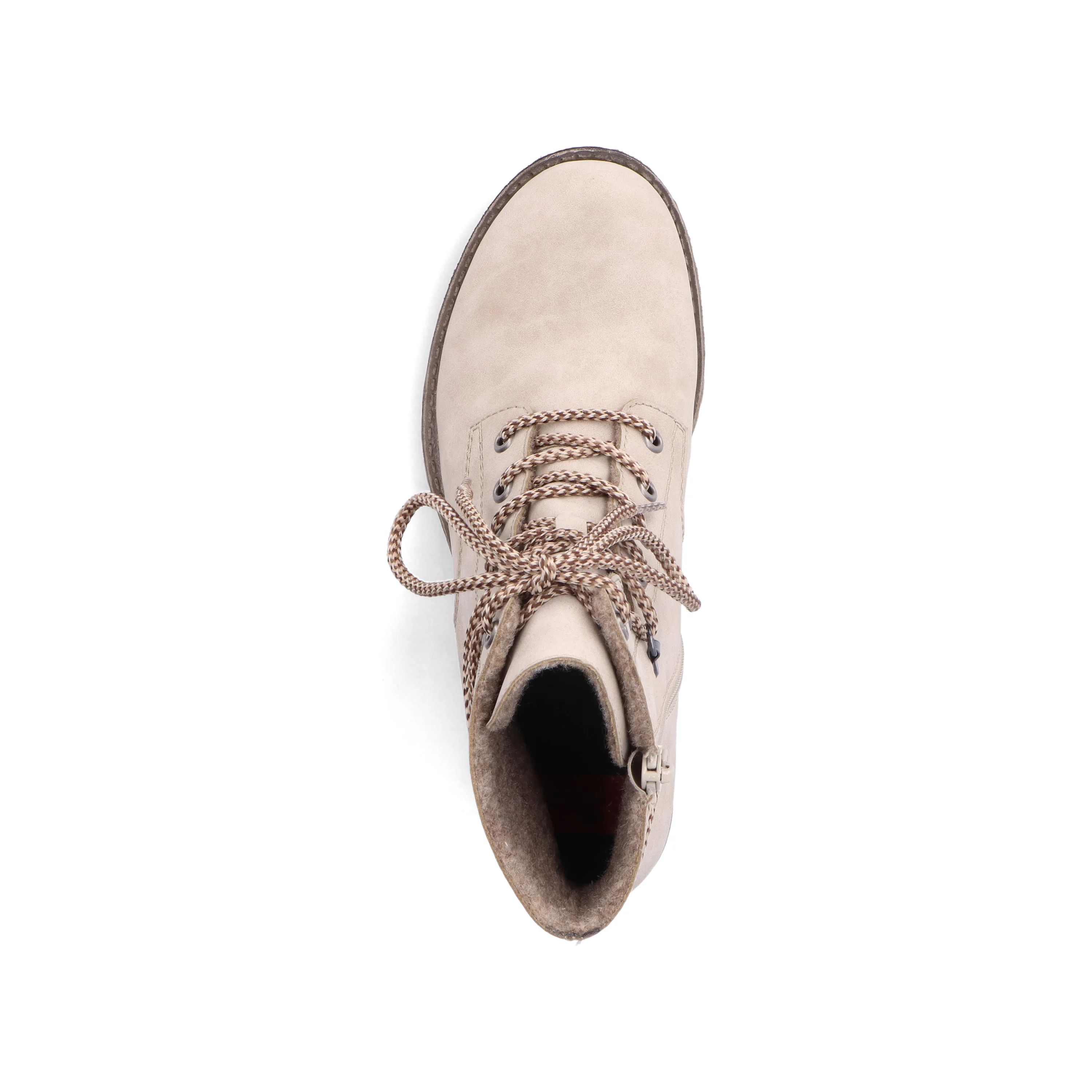 Rieker Damen Schnürstiefel hellbeige