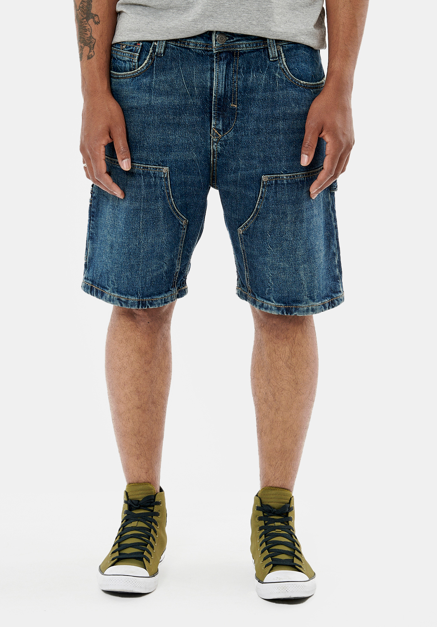 EMRIK  Short en jean loose homme