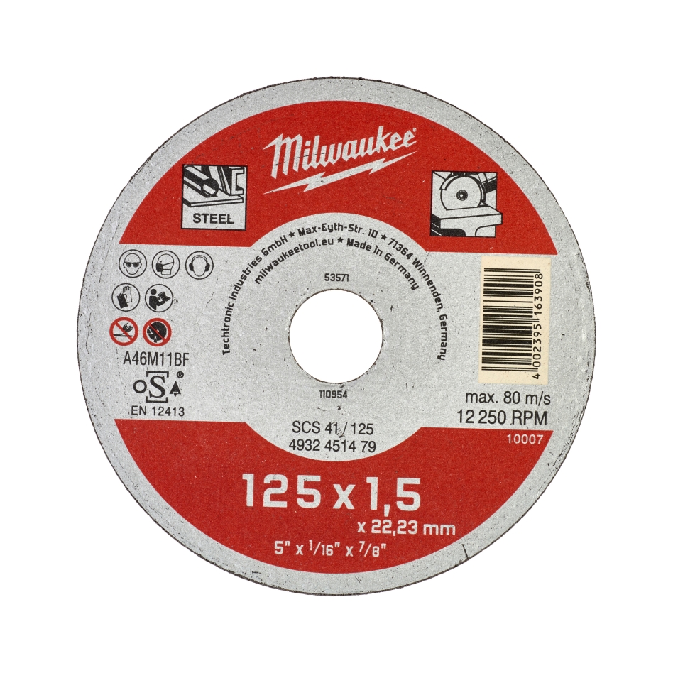 Milwaukee-lisävarusteet 4932451479 Metallin katkaisulaikka SCS 41/125 (1.5)