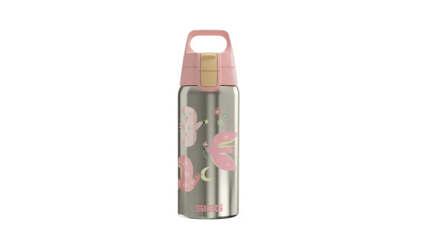 SIGG Kids Trinkflasche Shield Therm One Fly Away 0.5l rosa/silber