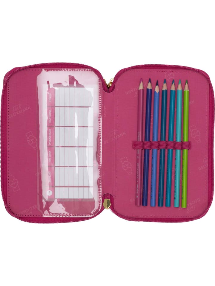 BECKMANN Beckmann 3-Fächrige Federmappe Cherry günstig kaufen onesize