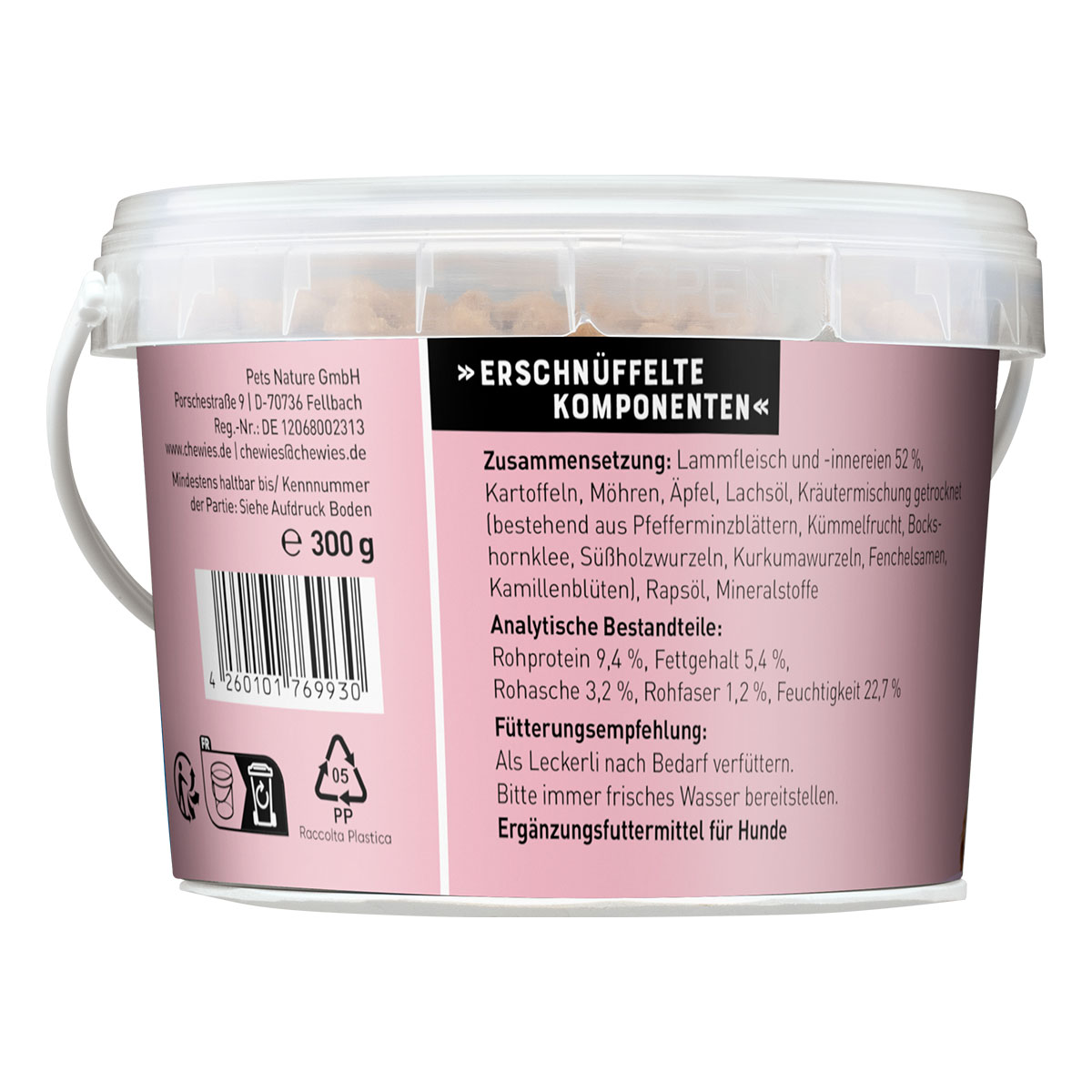 Chewies Hundesnack Trainings-Happen Lamm 300g kaufen bei ZooRoyal