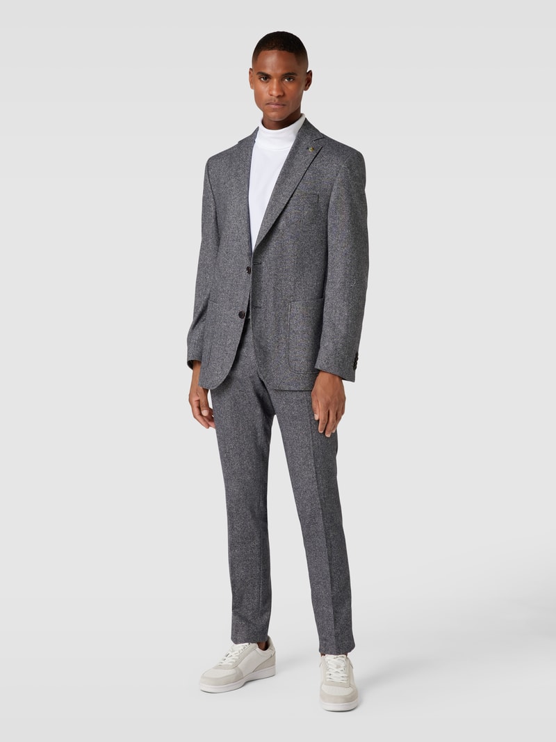 Regular Fit Sakko mit Reverskragen Modell 'Tedrick' in blau