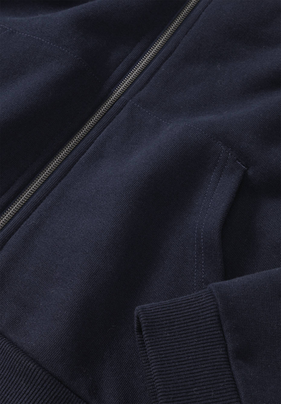 Sweatjacke aus reiner Bio-Baumwolle
