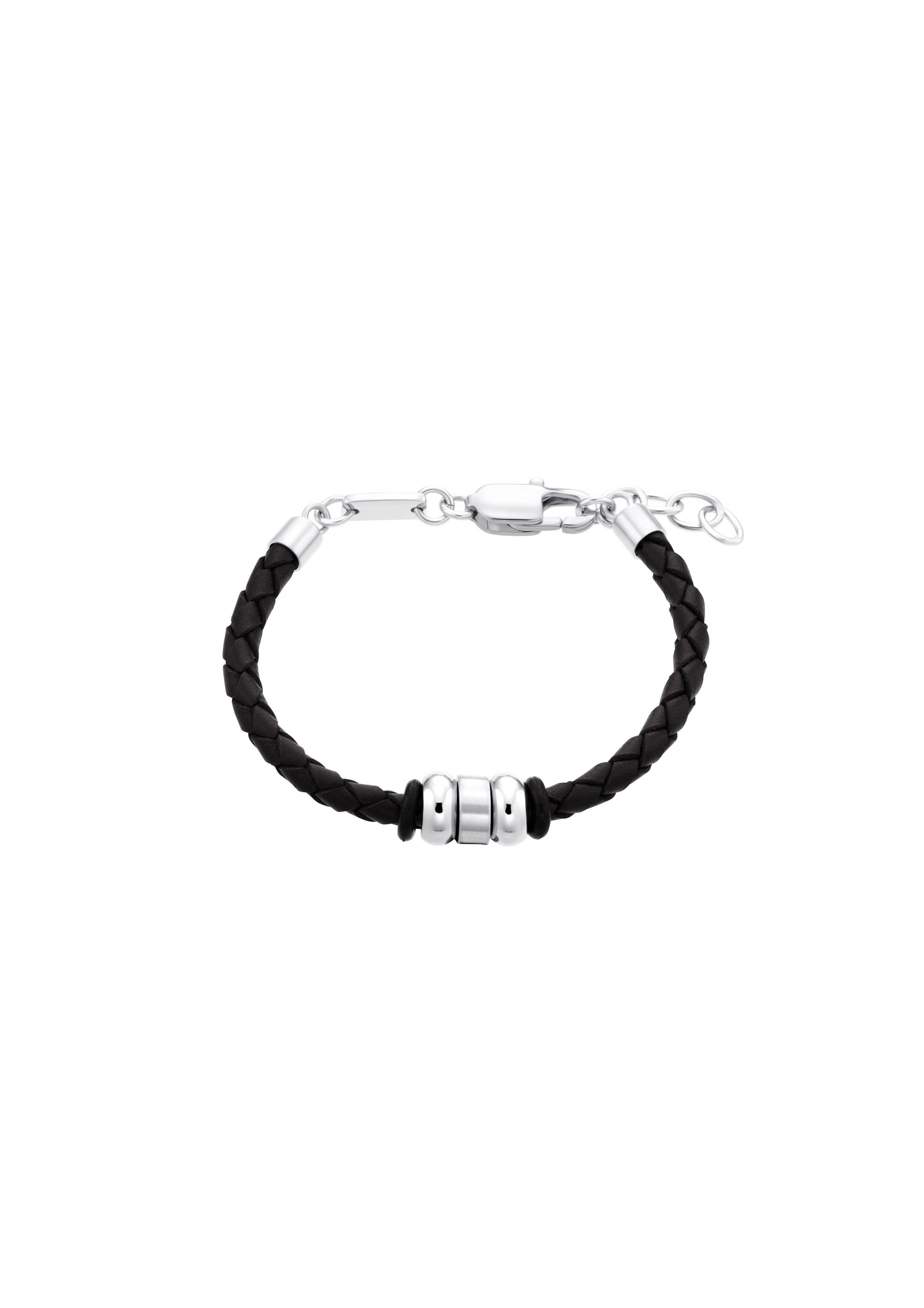 Leder-Armband mit Beads  6008021-99B0