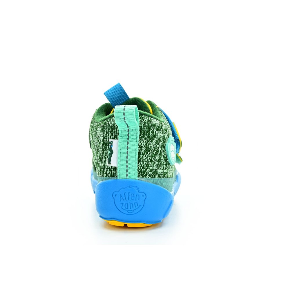Affenzahn Übergangsschuh Knit Happy Creative Bear blaue Barfußschuhe