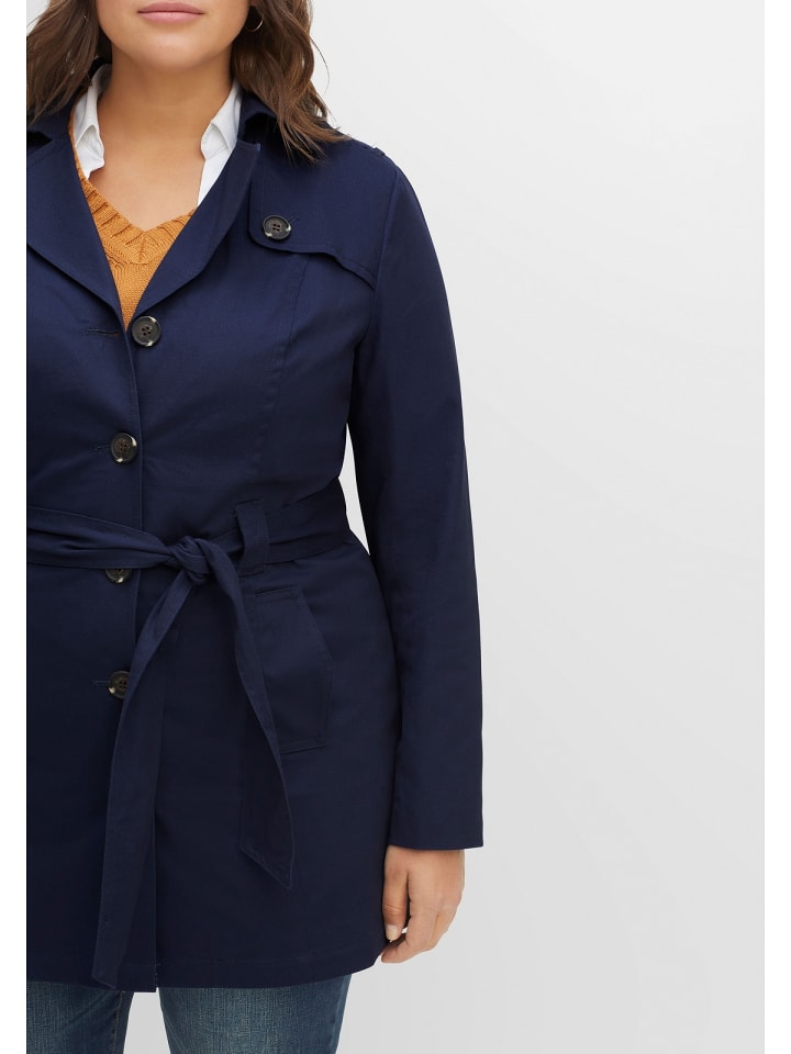 sheego Trenchcoat in marine günstig kaufen