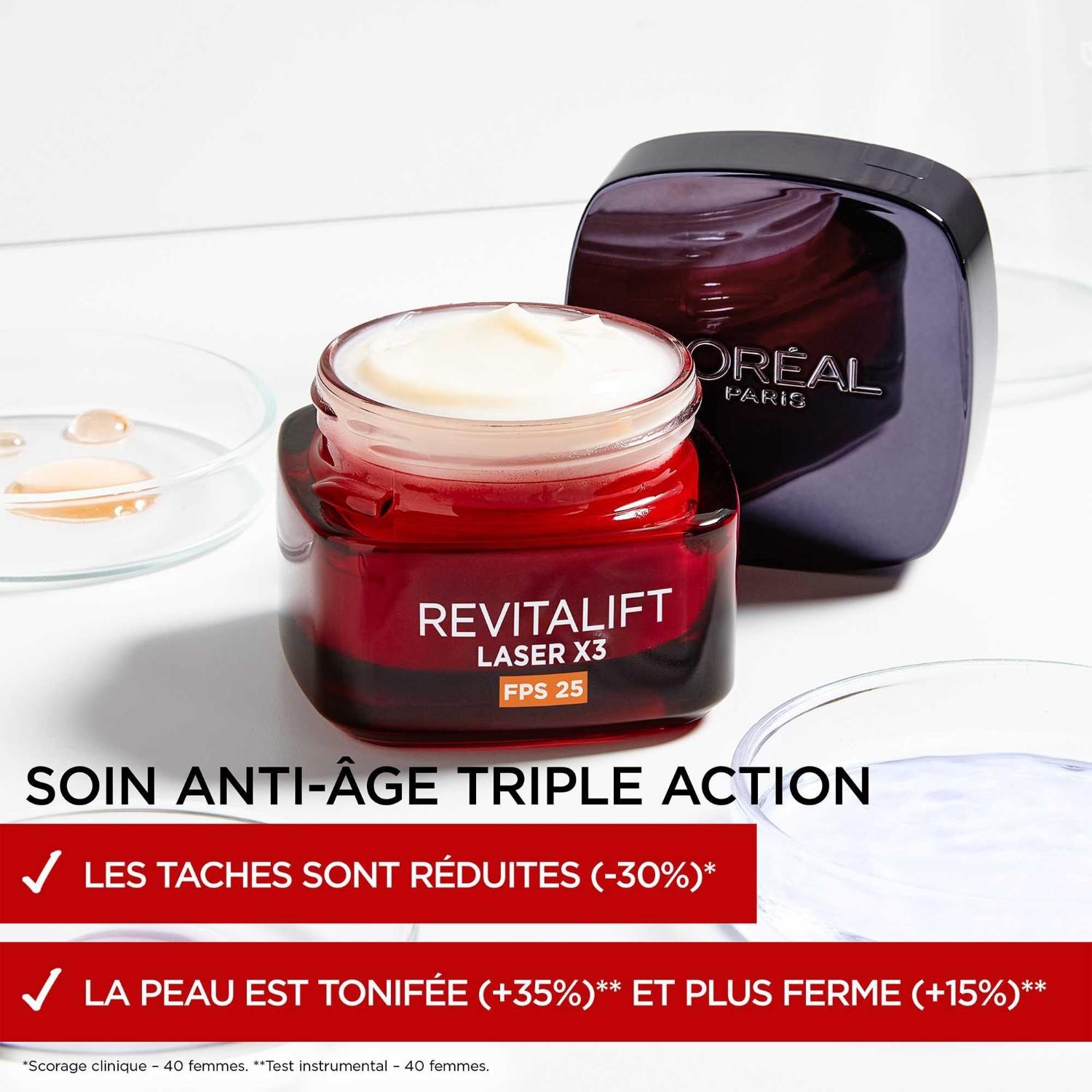 L'Oréal Paris laser antialdringsbehandling SPF 25