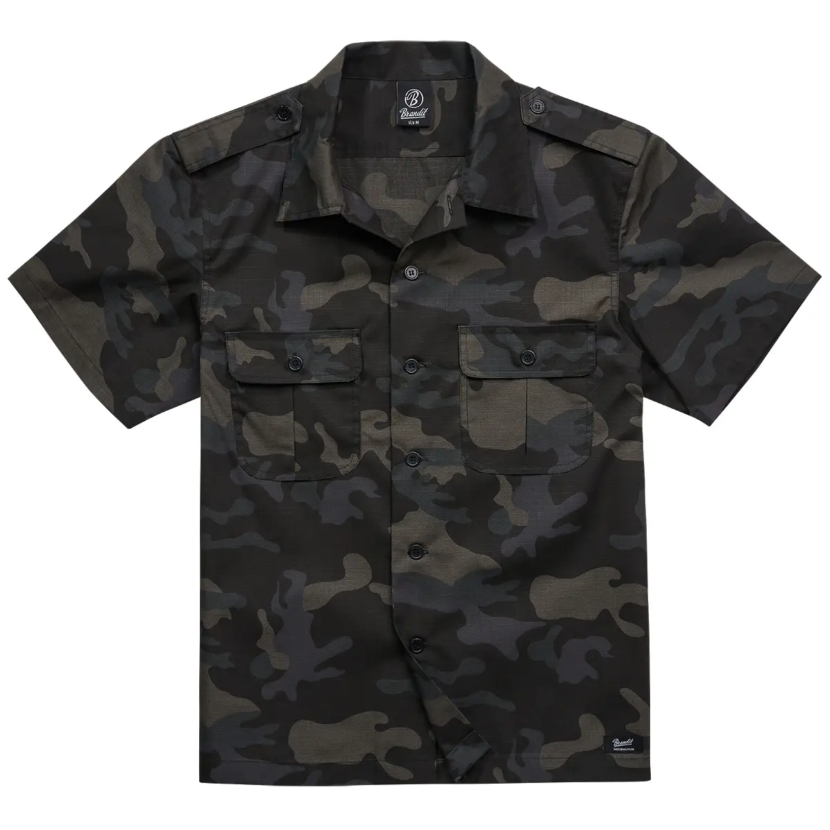 US Hemd Ripstop kurzarm darkcamo