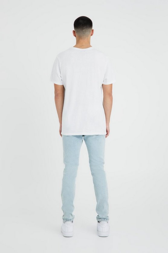 Skinny Jeans mit Riss am Knie