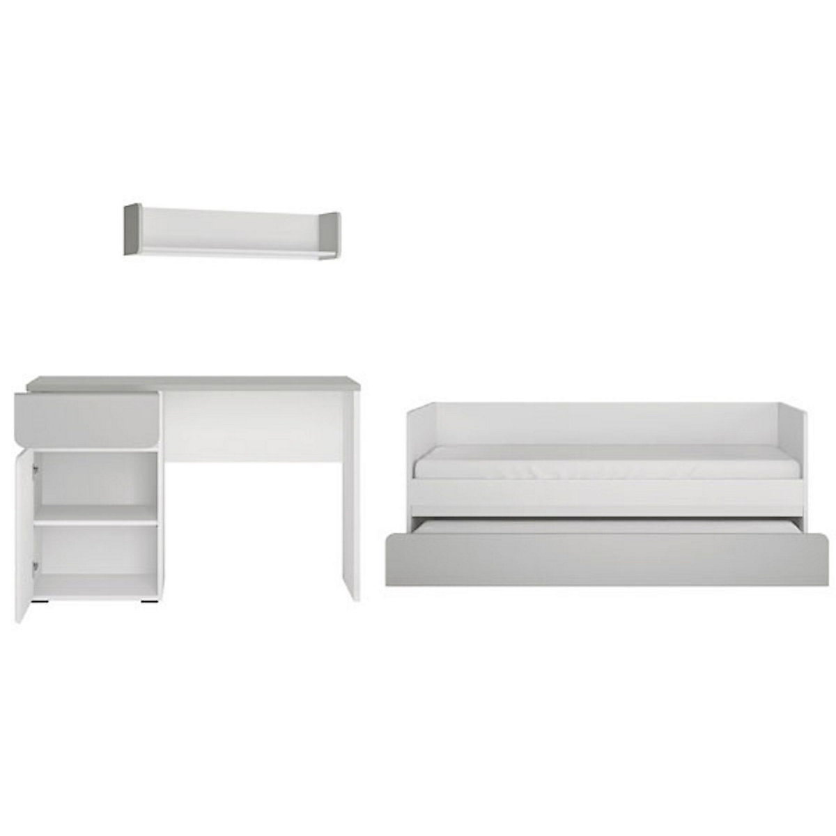 Jugendzimmer-Set Albi komplett 3-teilig grifflos