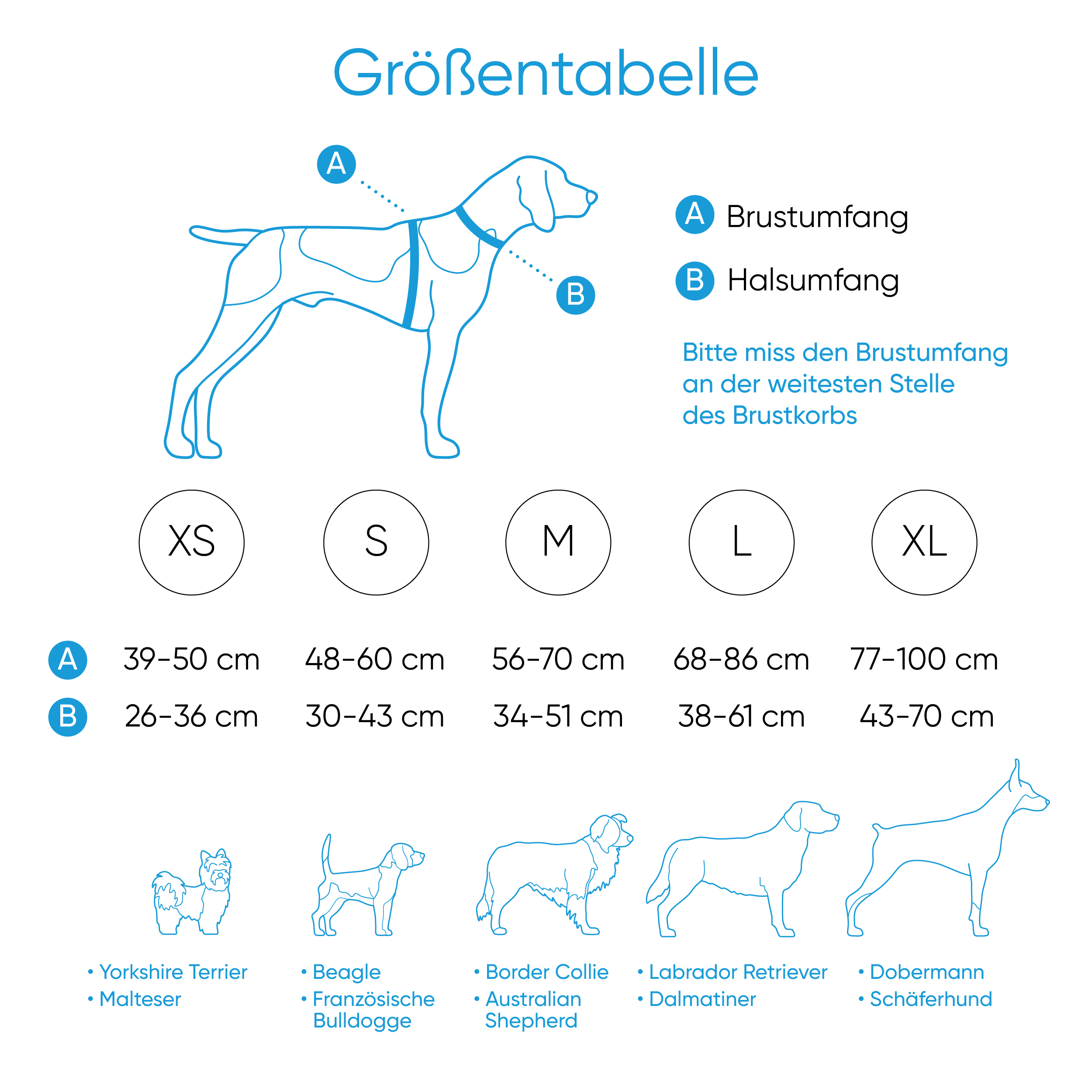 Freudentier Hundegeschirre Freudentier atmungsaktives Hundegeschirr XL