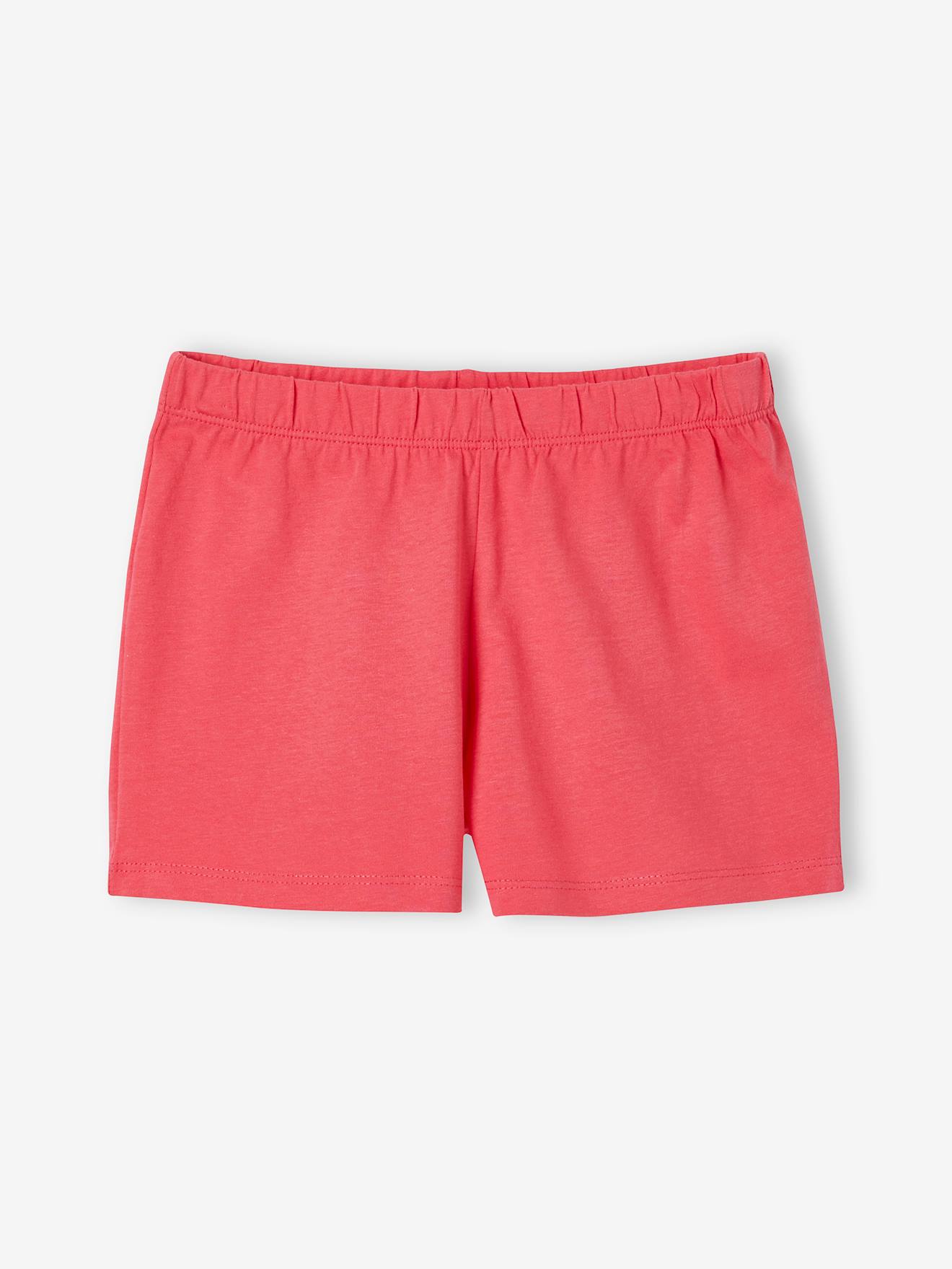 Lot de 2 pyjashorts fille lot rose